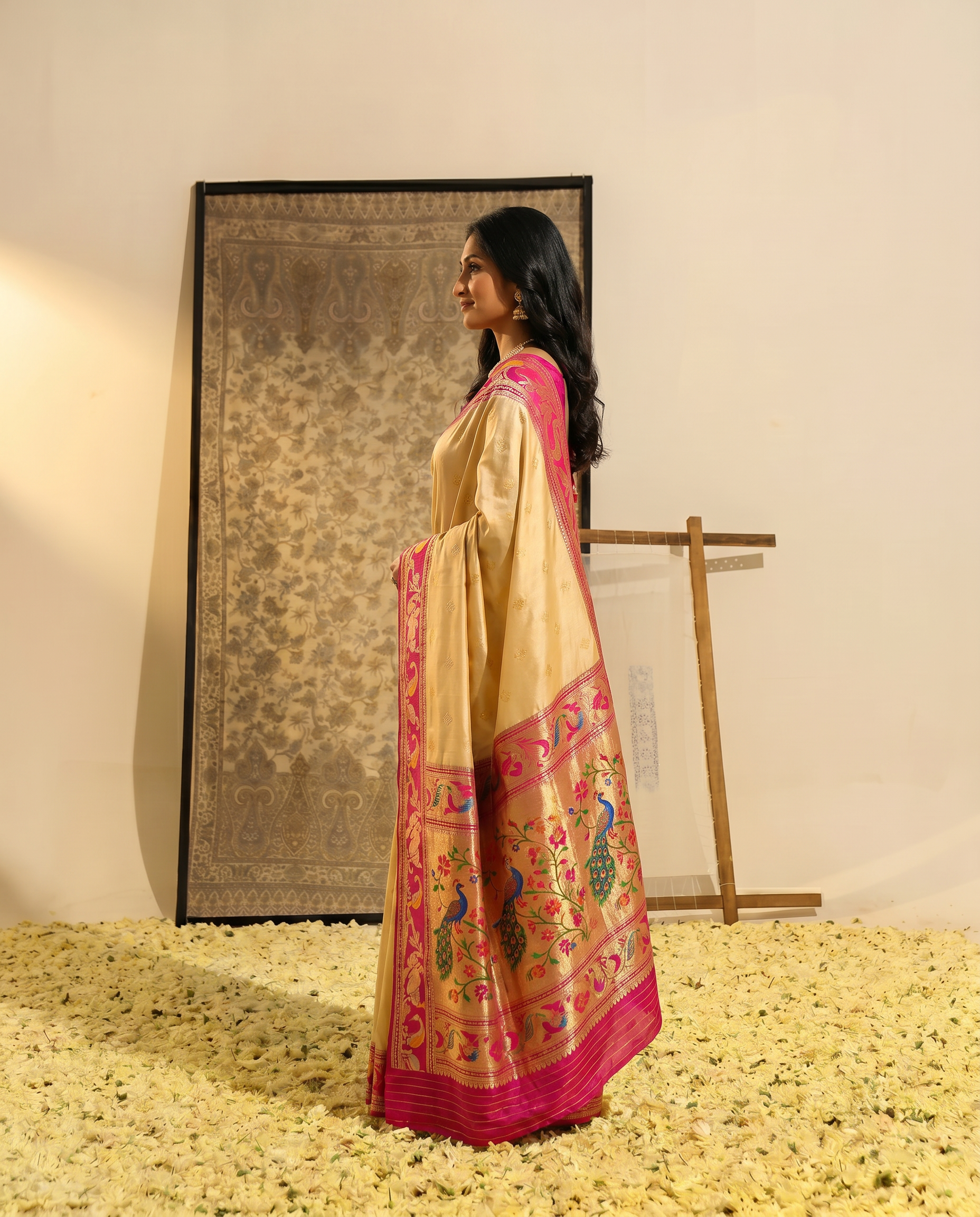 Priyamani Pure Banarasi Silk Saree - output 3 - 03 side