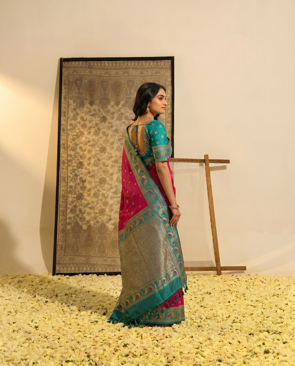 Priyamani Pure Banarasi Silk Saree - output 4 - 03 side
