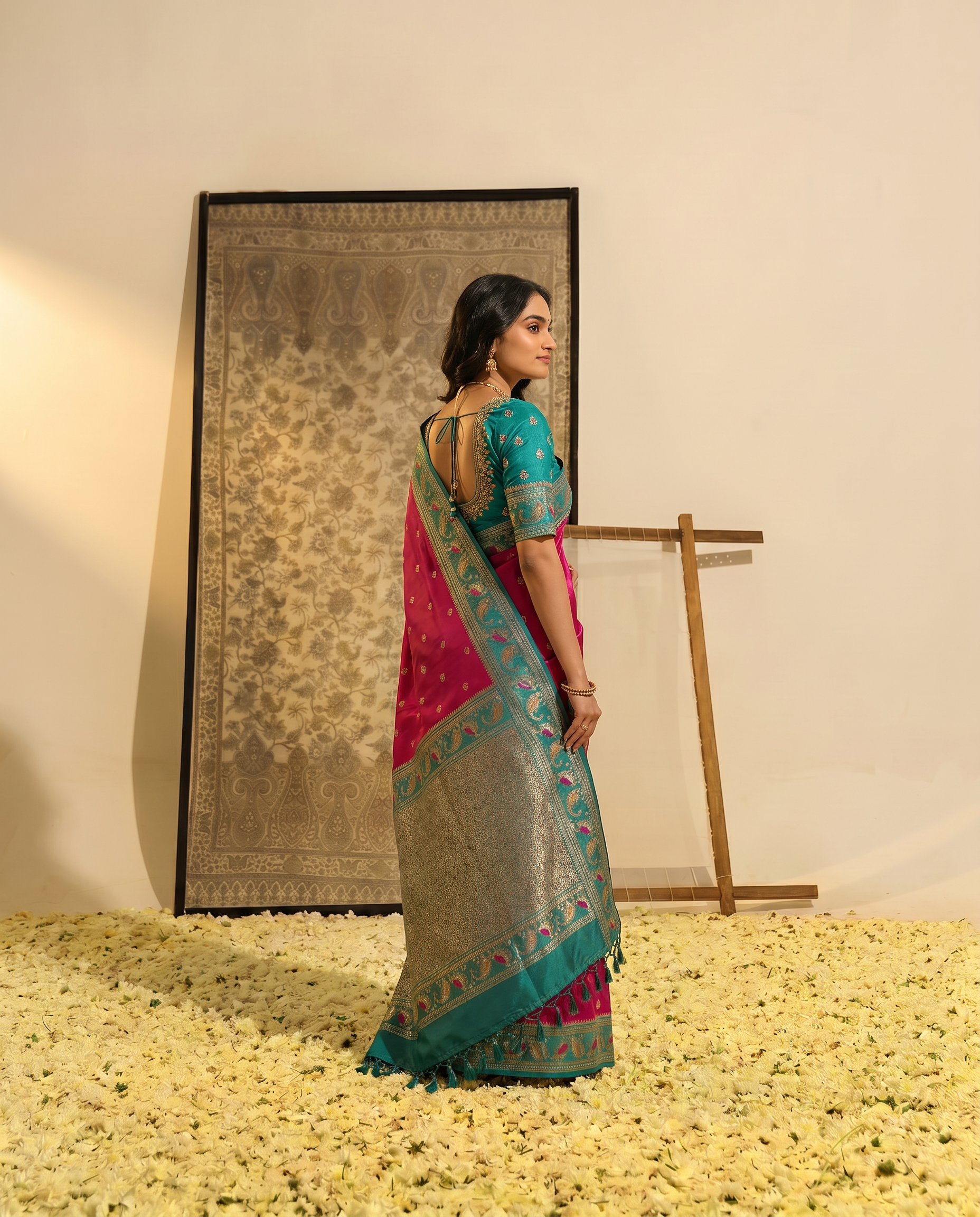 Priyamani Pure Banarasi Silk Saree - output 4 - 03 side