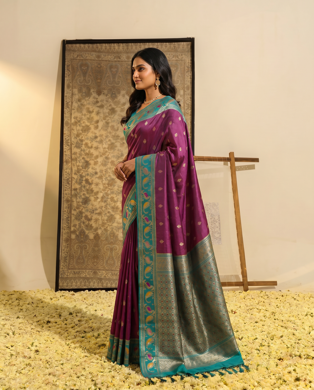 Priyamani Pure Banarasi Silk Saree - output New folder - 03 side