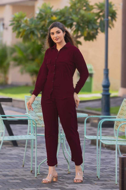 Crinkle Cotton Western wear Co ord Set