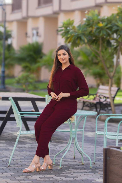 Crinkle Cotton Western wear Co ord Set