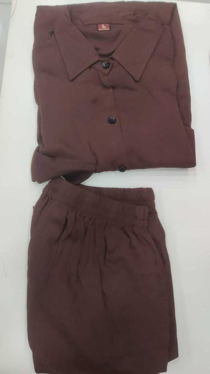 Crinkle Cotton Western wear Co ord Set