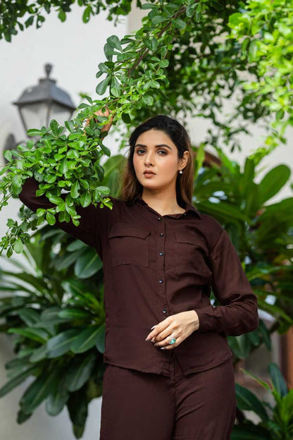 Crinkle Cotton Western wear Co ord Set