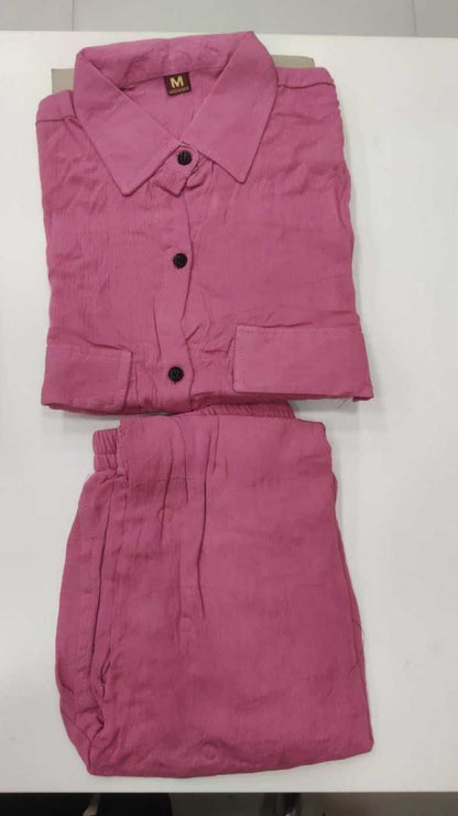 Crinkle Cotton Western wear Co ord Set