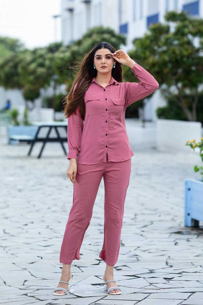 Crinkle Cotton Western wear Co ord Set