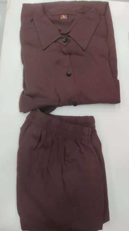 Crinkle Cotton Western wear Co ord Set