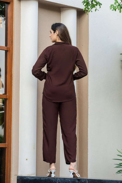 Crinkle Cotton Western wear Co ord Set