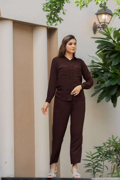 Crinkle Cotton Western wear Co ord Set