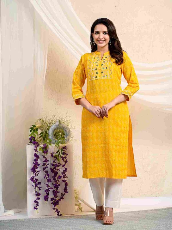 Yellow Kurta Pant Set