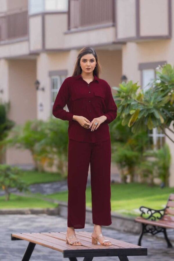 Crinkle Cotton Western wear Co ord Set - Image 18