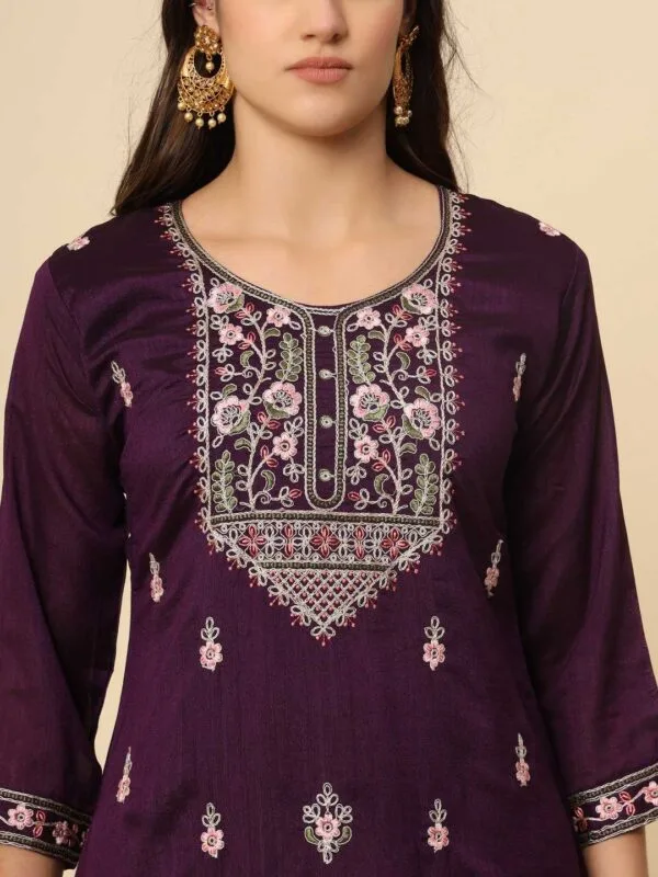 Soft Silk Ladies Long Kurtis - Image 33