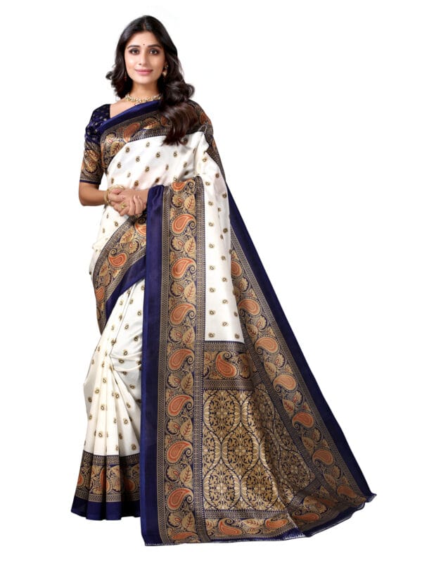 Art Silk Traditional NavyBlue Saree