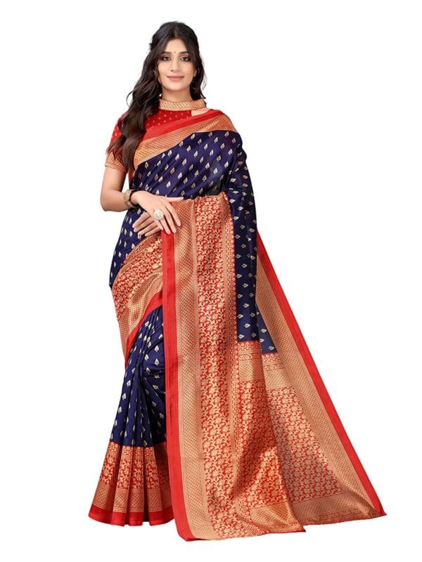 Art Silk Red Saree